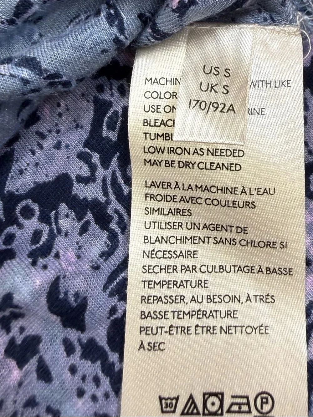 Free People Light Gray Floral Tank with Pink Accents